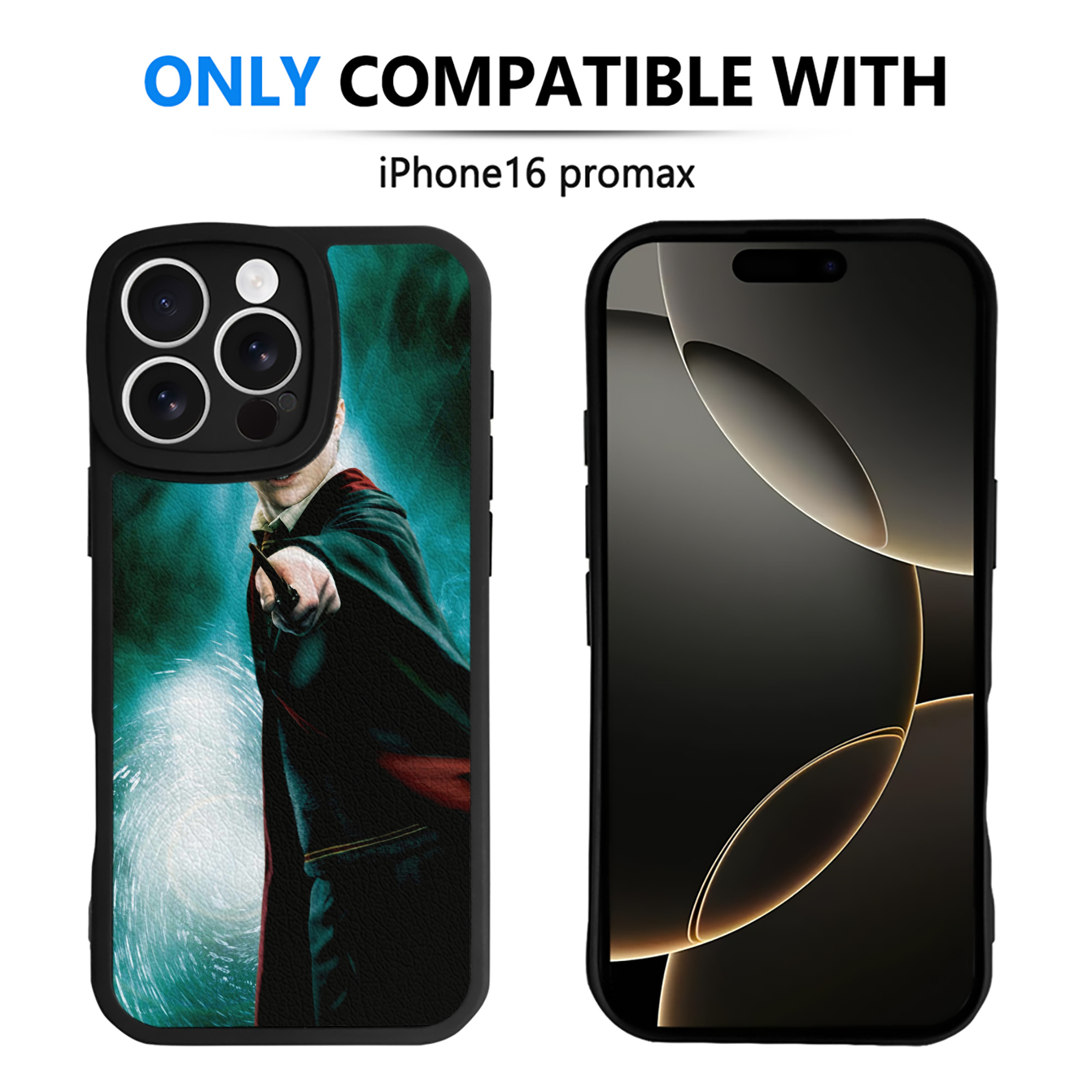（画像用） Harry Potter ハリー・ポッターシリーズ 【iPhone 16シリーズ対応】シリコンスマホケース（レザー調） 材質：シリコン